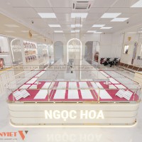 Thiết kế tiệm vàng Ngọc Hoa Bình Chánh hiện đại